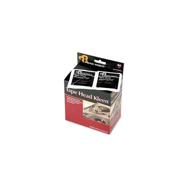 Tape Head Kleen Pad, Individually Sealed Pads, 80/box